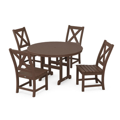 Braxton Side Chair 5-Piece Round Dining Set