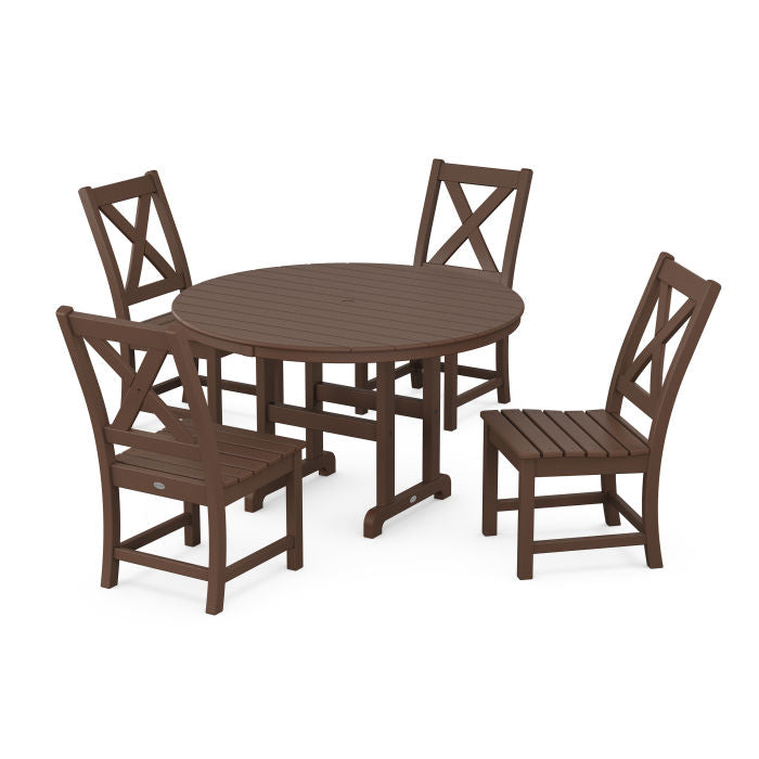 Braxton Side Chair 5-Piece Round Dining Set