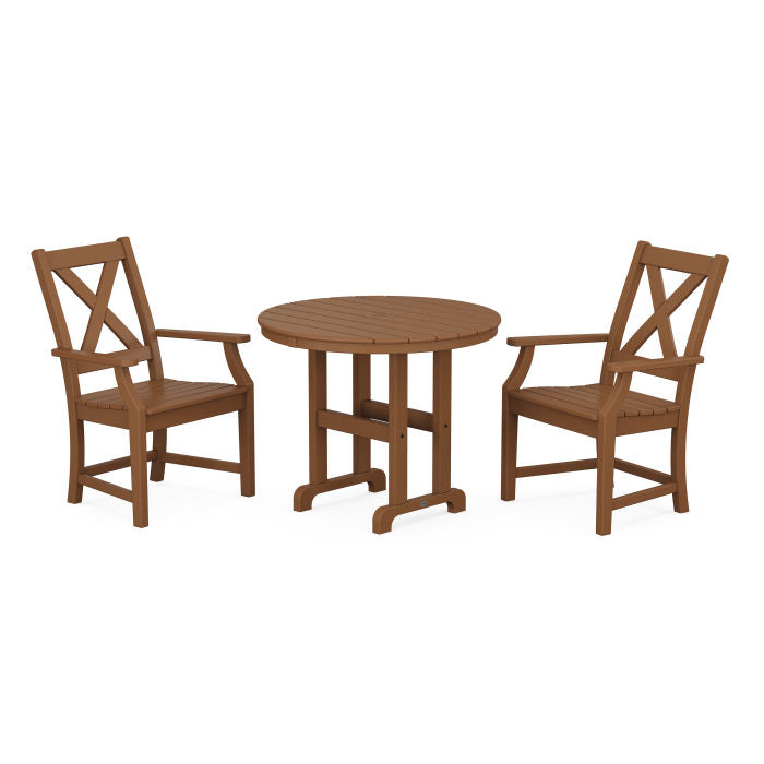 Braxton 3-Piece Round Dining Set