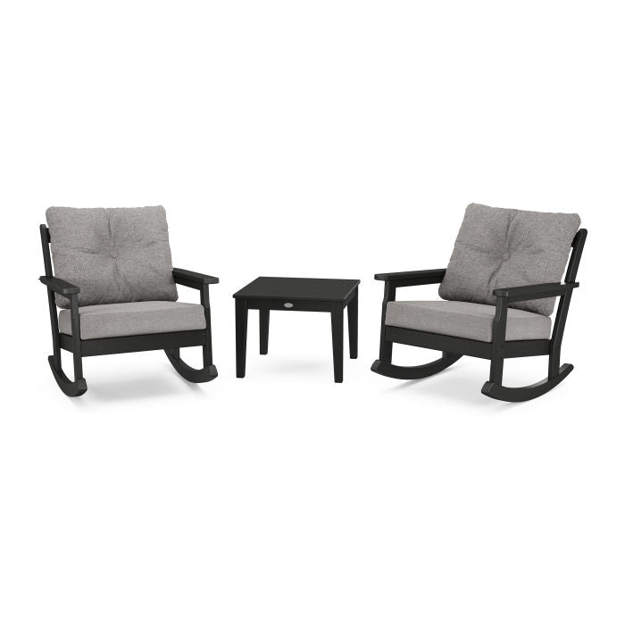 Vineyard 3-Piece Deep Seating Rocking Chair Set