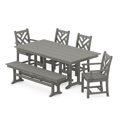 Chippendale 6-Piece Farmhouse Dining Set