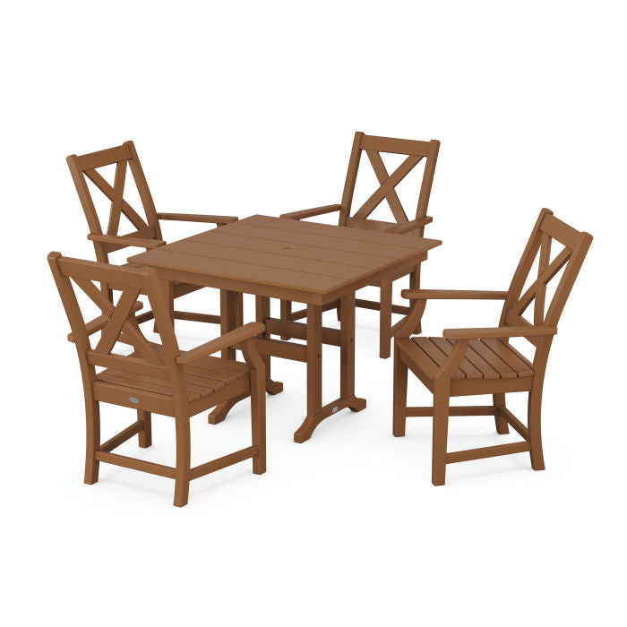 Braxton 5-Piece Farmhouse Dining Set