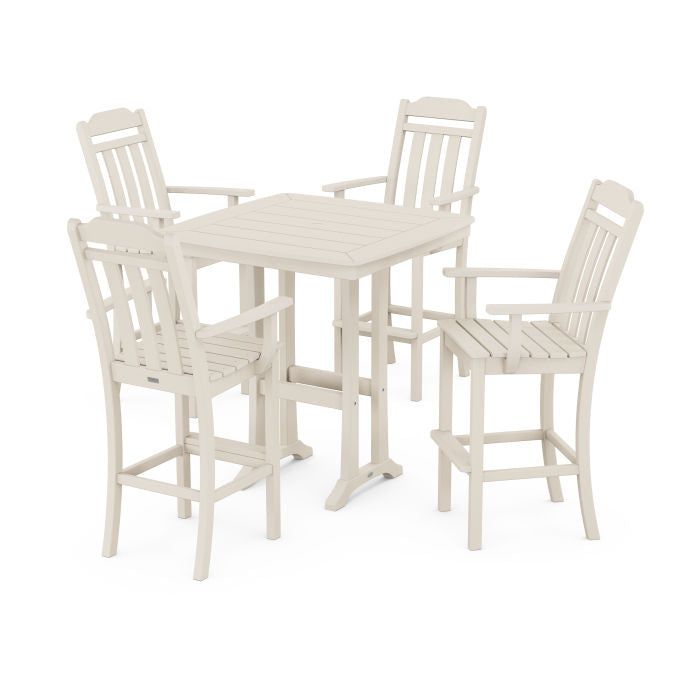 Country Living 5-Piece Bar Set with Trestle Legs