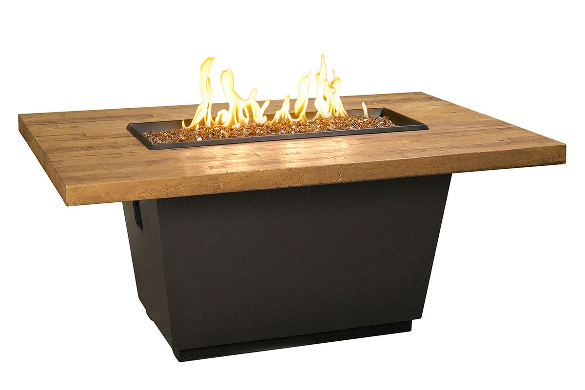 Reclaimed Wood Cosmo Rectangle Firetable