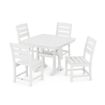 Lakeside Side Chair 5-Piece Dining Set with Trestle Legs
