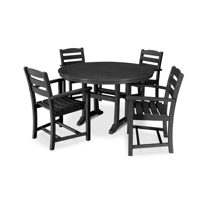 La Casa Café 5-Piece Arm Chair Dining Set