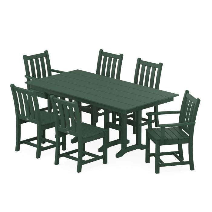 Traditional Garden 7-Piece Farmhouse Dining Set