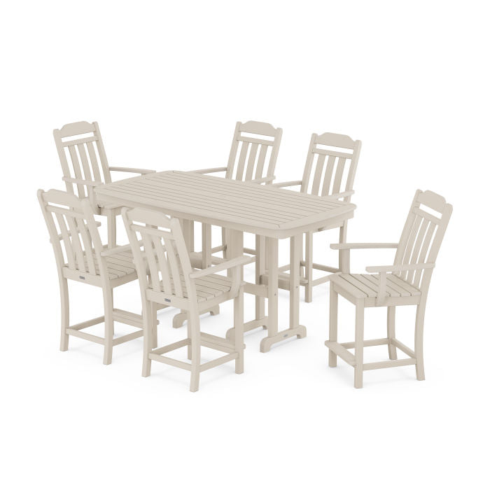 Country Living Arm Chair 7-Piece Counter Set