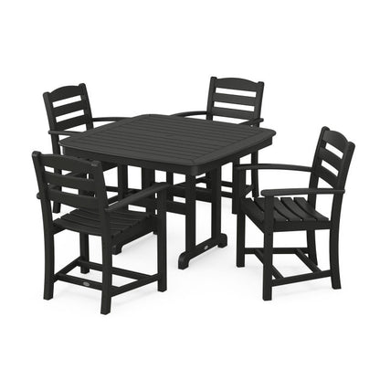 La Casa Café 5-Piece Dining Set with Trestle Legs