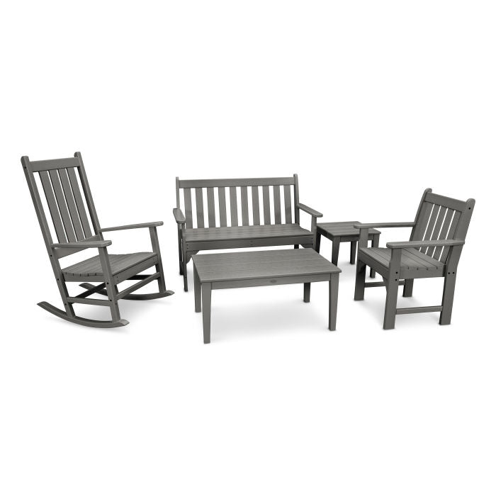 Vineyard 5-Piece Bench & Rocking Chair Set