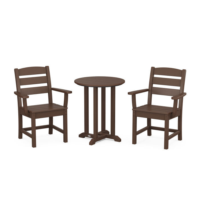 Lakeside 3-Piece Round Dining Set