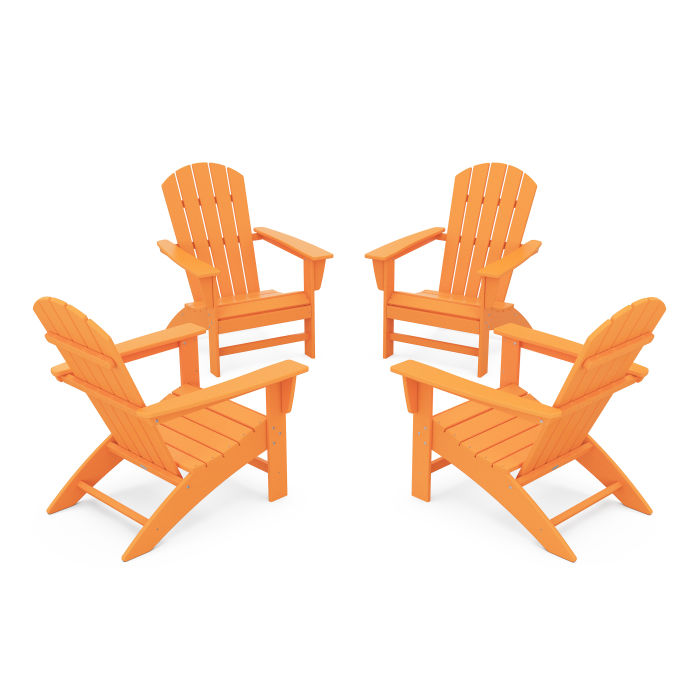 Nautical 4-Piece Adirondack Conversation Set