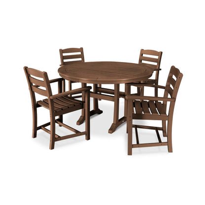 La Casa Café 5-Piece Arm Chair Dining Set