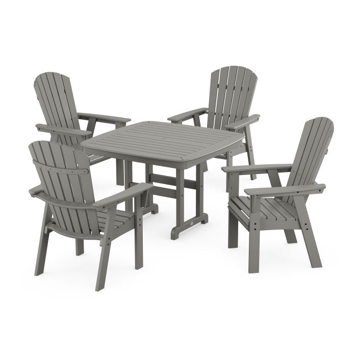 Nautical Curveback Adirondack 5-Piece Dining Set