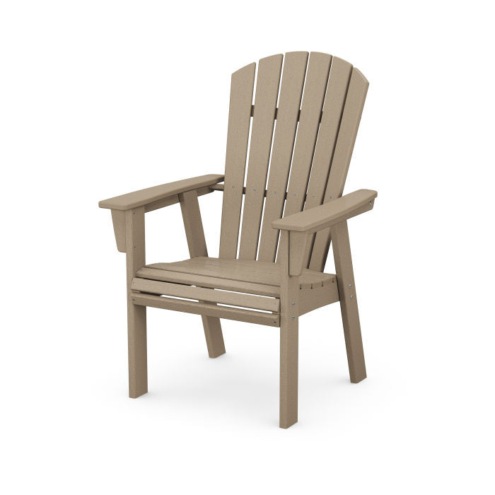 Nautical Curveback Adirondack Dining Chair in Vintage Finish