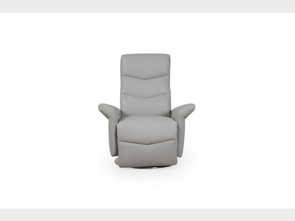 Melker Modern Recliner - Light Grey