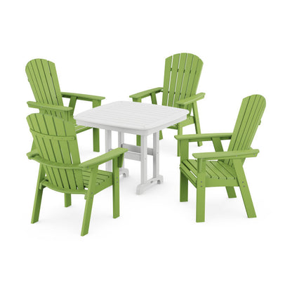 Nautical Curveback Adirondack 5-Piece Dining Set