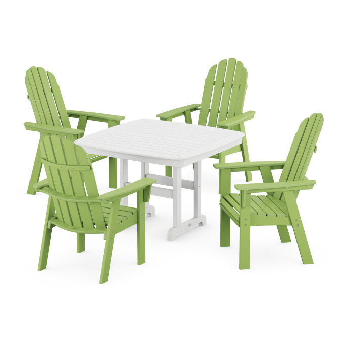 Vineyard Curveback Adirondack 5-Piece Dining Set