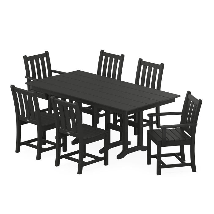 Traditional Garden 7-Piece Farmhouse Dining Set