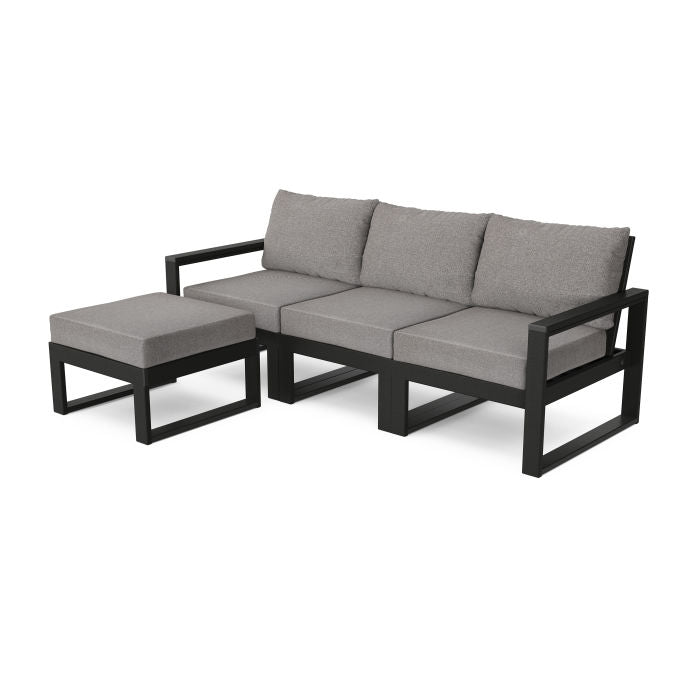 EDGE 4-Piece Modular Deep Seating Set with Ottoman