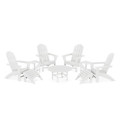 Vineyard Curveback Adirondack Chair 9-Piece Conversation Set