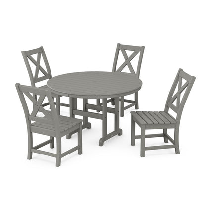 Braxton Side Chair 5-Piece Round Dining Set