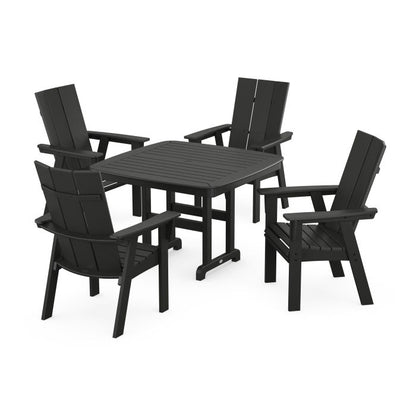 Modern Curveback Adirondack 5-Piece Dining Set
