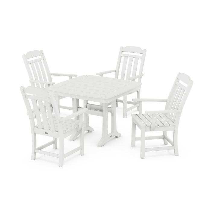 Country Living 5-Piece Dining Set with Trestle Legs