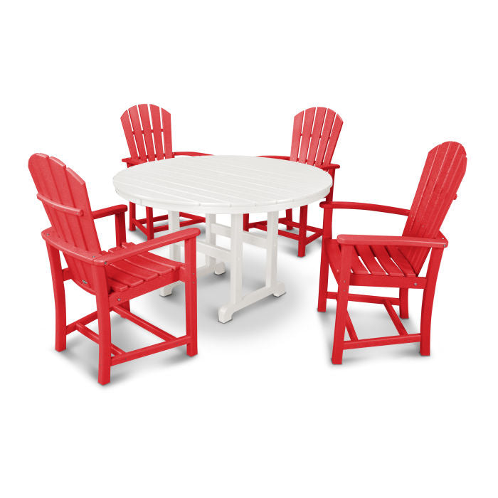 Palm Coast 5-Piece Round Farmhouse Dining Set