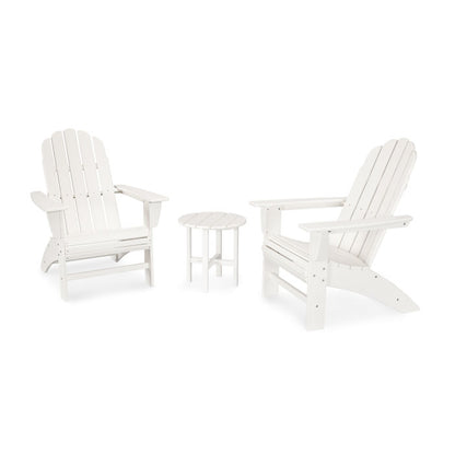Vineyard 3-Piece Curveback Adirondack Set