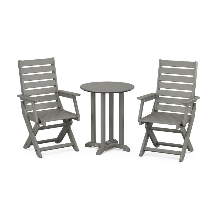 Captain 3-Piece Round Dining Set