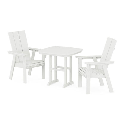 Modern Adirondack 3-Piece Dining Set in Vintage Finish