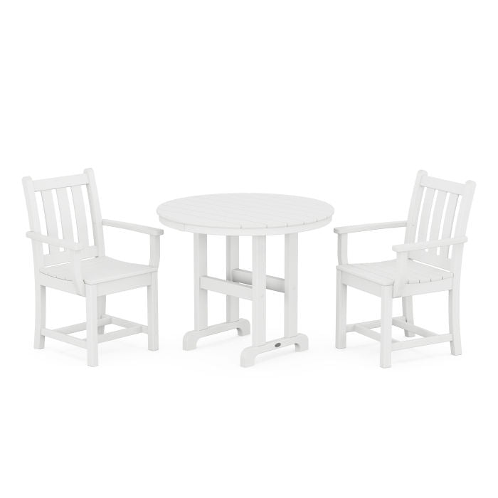 Traditional Garden 3-Piece Round Dining Set
