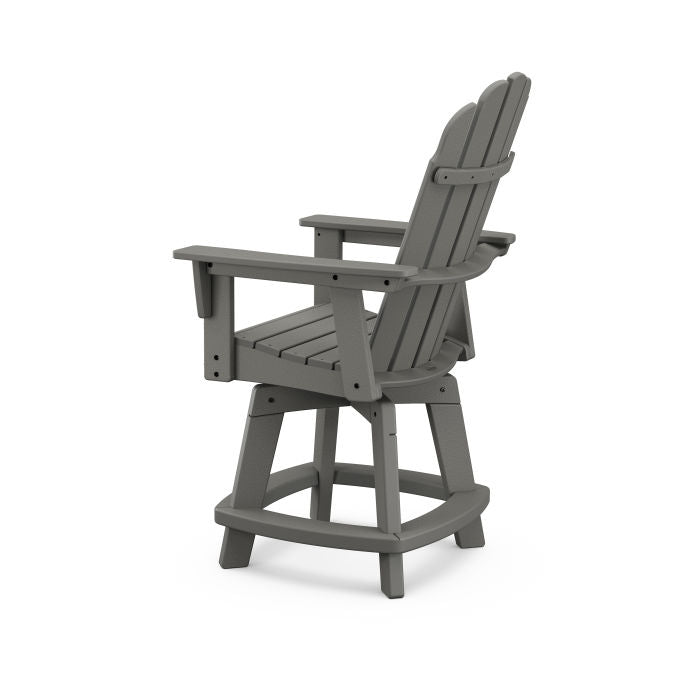 Vineyard Curveback Adirondack Swivel Counter Chair