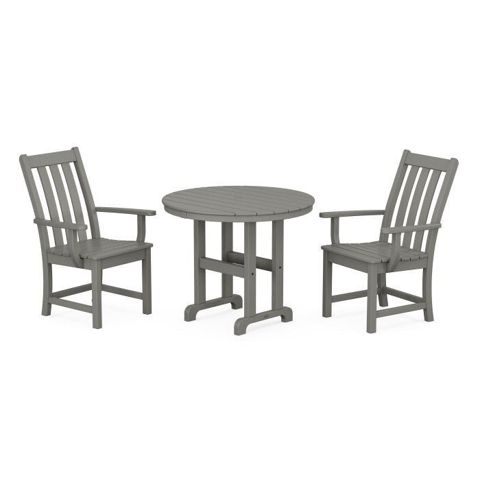 Vineyard 3-Piece Round Dining Set