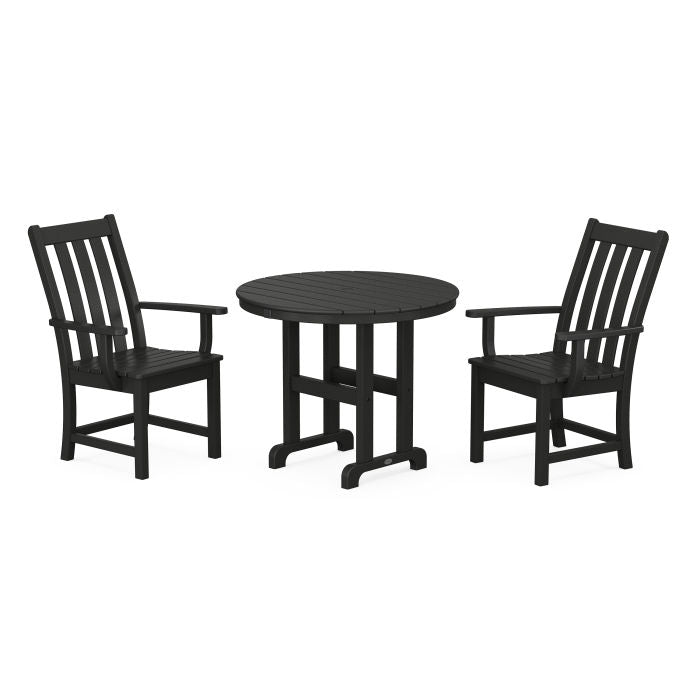 Vineyard 3-Piece Round Dining Set