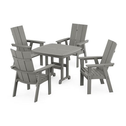 Modern Curveback Adirondack 5-Piece Dining Set