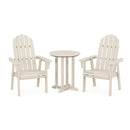 Vineyard Adirondack 3-Piece Round Dining Set