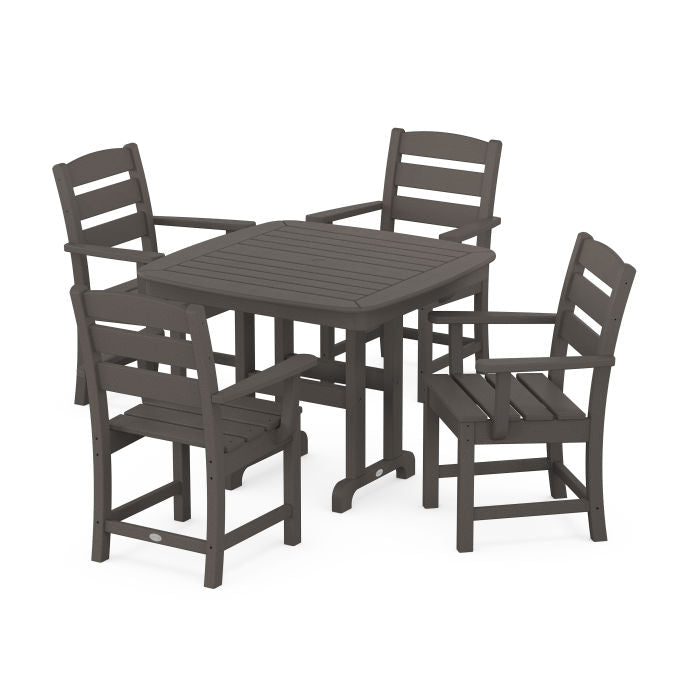 Lakeside 5-Piece Dining Set in Vintage Finish
