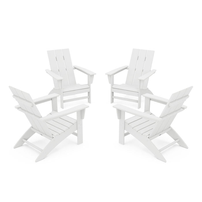 4-Piece Modern Adirondack Chair Conversation Set