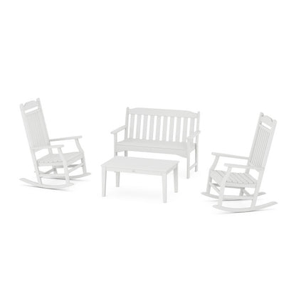 Cottage Rocking Chair 4-Piece Porch Set