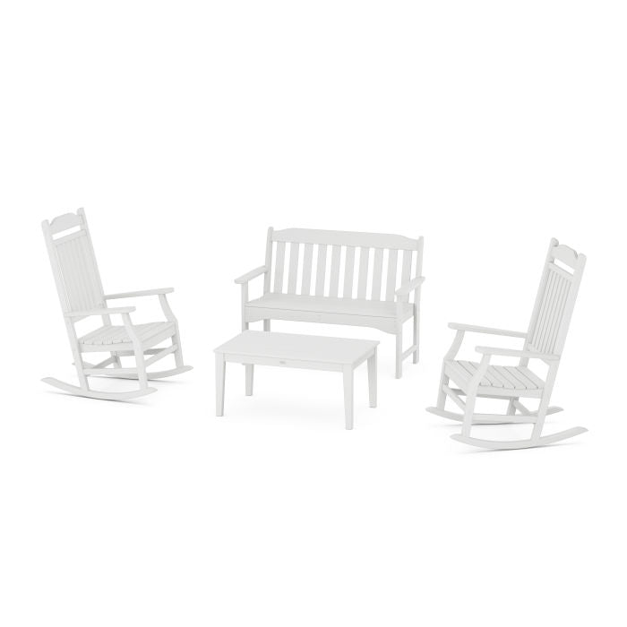 Cottage Rocking Chair 4-Piece Porch Set