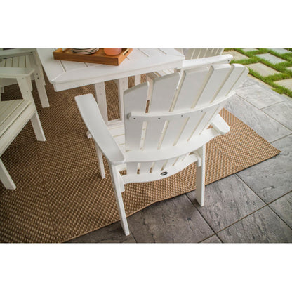 Nautical Curveback Adirondack 7-Piece Dining Set with Trestle Legs