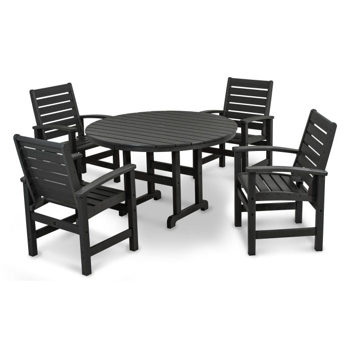 Signature 5-Piece Round Farmhouse Dining Set
