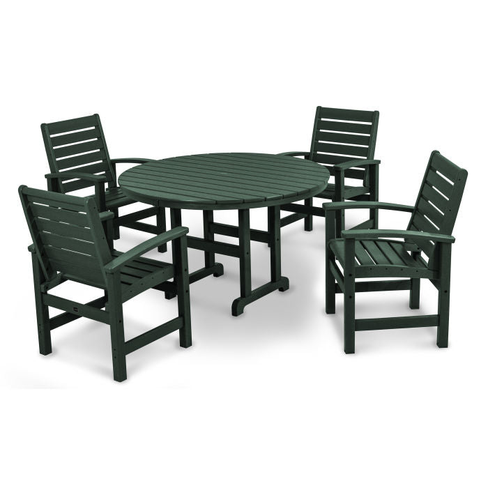 Signature 5-Piece Round Farmhouse Dining Set