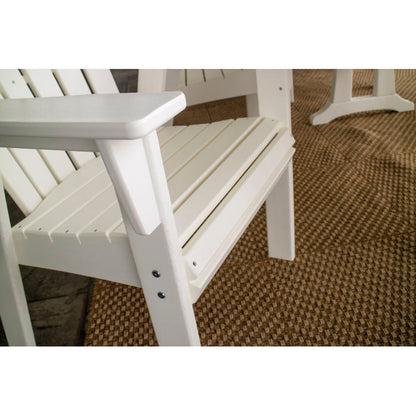 Nautical Curveback Adirondack 7-Piece Dining Set with Trestle Legs