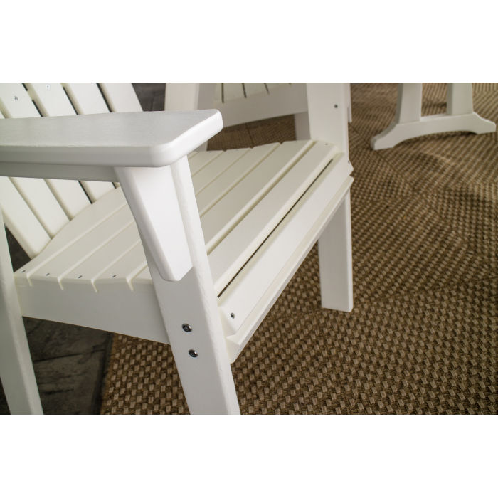 Nautical Curveback Adirondack 7-Piece Dining Set with Trestle Legs