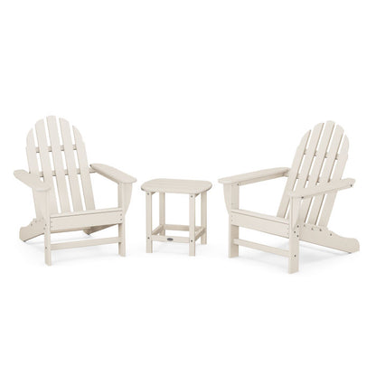 Classic Adirondack 3-Piece Set with South Beach 18" Side Table