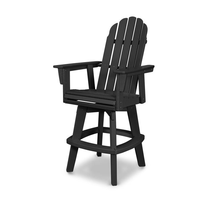 Vineyard Curveback Adirondack Swivel Bar Chair