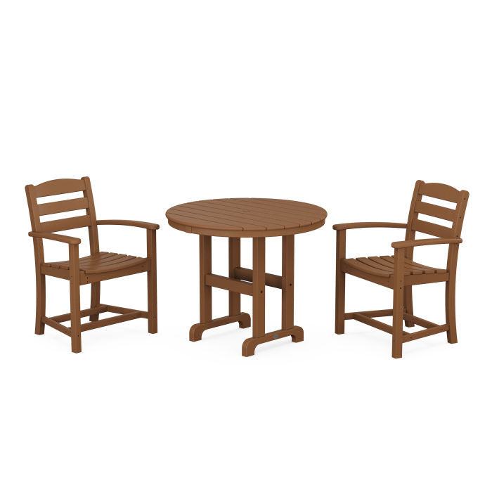 La Casa Café 3-Piece Round Dining Set